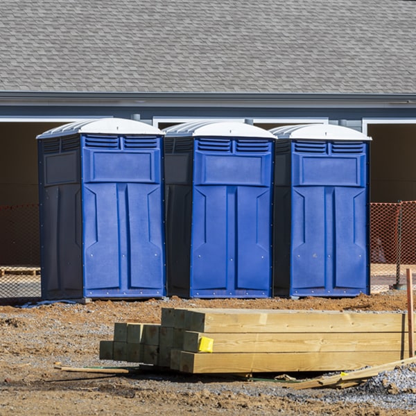 are there any restrictions on where i can place the portable restrooms during my rental period in Clifford Virginia